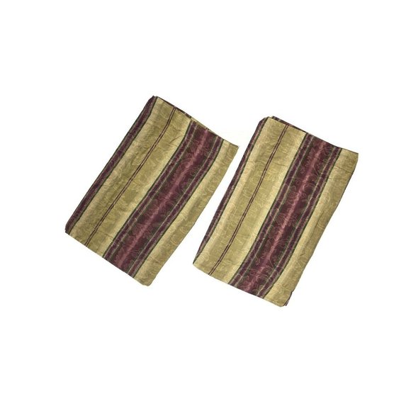 Pair Vintage 80s 90s King Shams Pillowcases - Picture 1 of 5